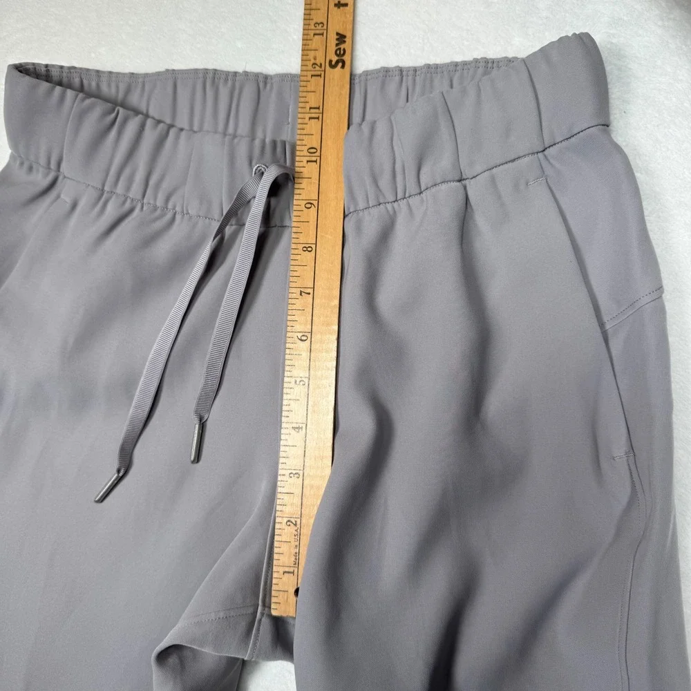 Lululemon Align Jogger Pants Gray Size 4 High Rise Ribbed Cuffs Drawstring Waist